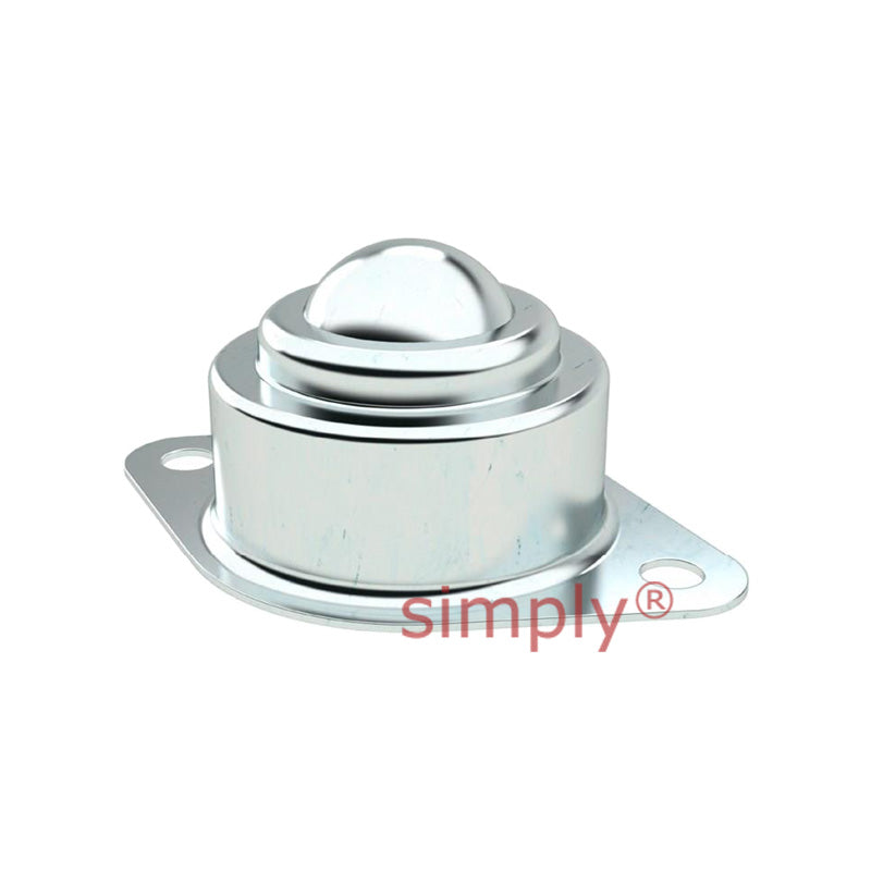 High-Performance 2 Bolt Surface Mount Ball Transfer Unit with 25.4mm Stainless Steel Ball - Allow 2-3 Days