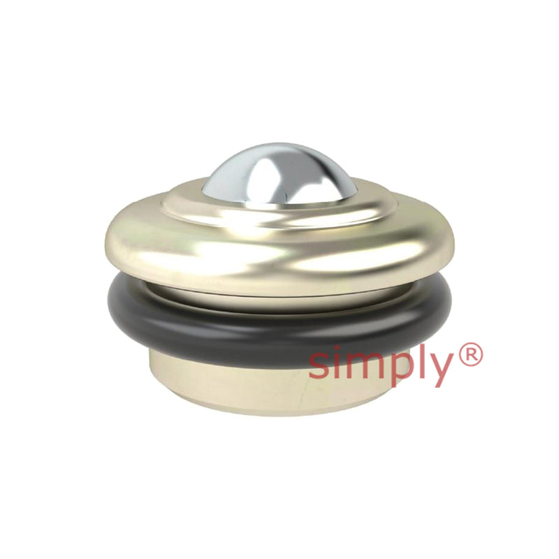 High-Performance Medium Duty Ball Transfer Unit with O-Ring with 34.5mm Steel Ball - Load Capacity 335kg - Allow 2-3 Days