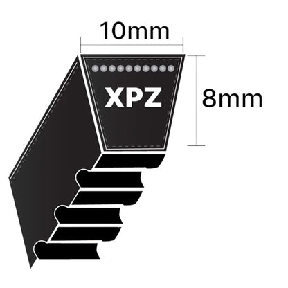 XPZ875 Gates Quad Power 4 XPZ-Section Cogged V-Belt (Uniset Match)