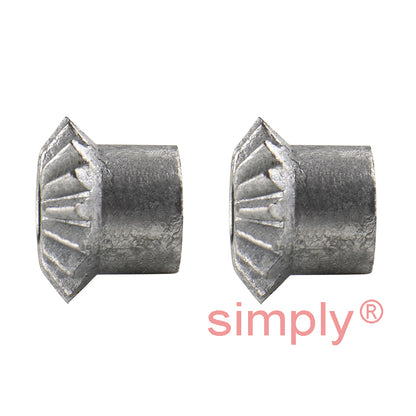ZBM10/16 16 Tooth Metric Die Cast Zinc Mitre Gear (Set of 2) 1.0 MOD 20 Deg Pressure Angle